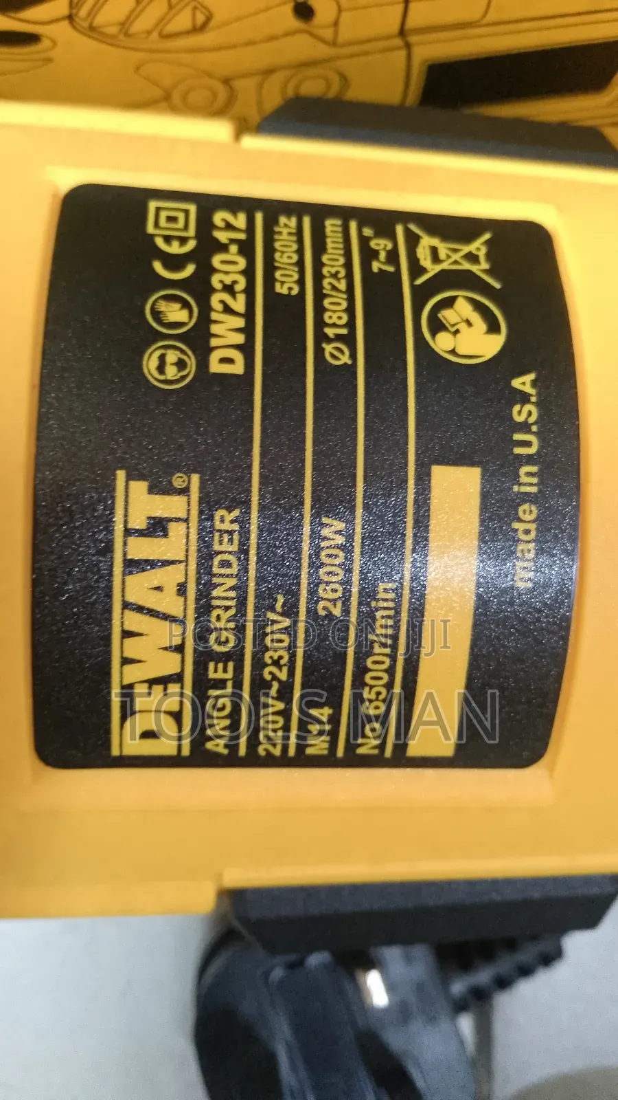 Dewalt 9inch High-Performance Angle Grinder.