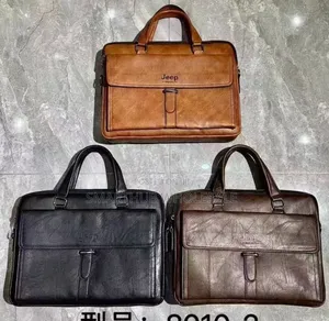 Jeep Briefcase Leather 
Suitable for Laptops Documents