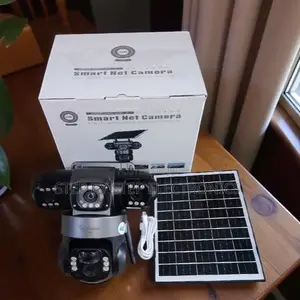 V380 Pro 12mp Solar Triple Lens PTZ Cam With Ultra Low Power Mode