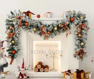 Snowflocked Christmas Garland