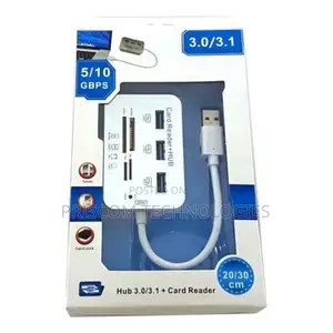 Multiple Usb Hub 3.0 , 3 Ports Tf/Sd Card Reader