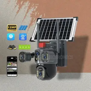4g Solar Camera Light Alarm Siren Multiple Lens With Hd Recording
