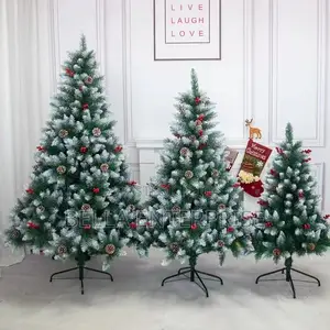 Christmas Trees With Cones and Berries High Quality