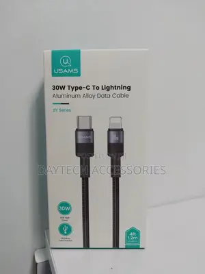Usams Us-Sj662 Type C to Lightning 30w Aluminum Alloy Fast Charging.