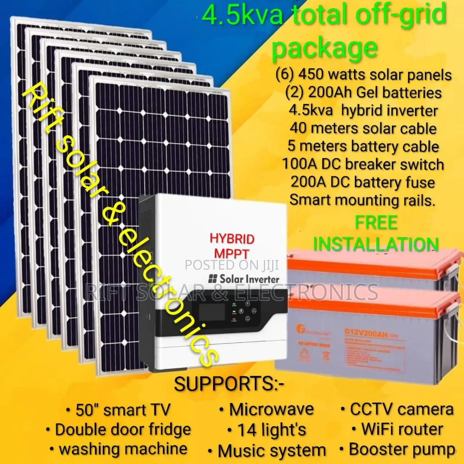 Boma Smart Solar Solution 4.5kva Total Home Off-Grid Package