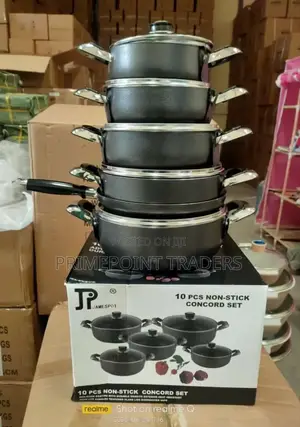 10 Pieces Heavy Duty Jp Non Stick Cookware Set