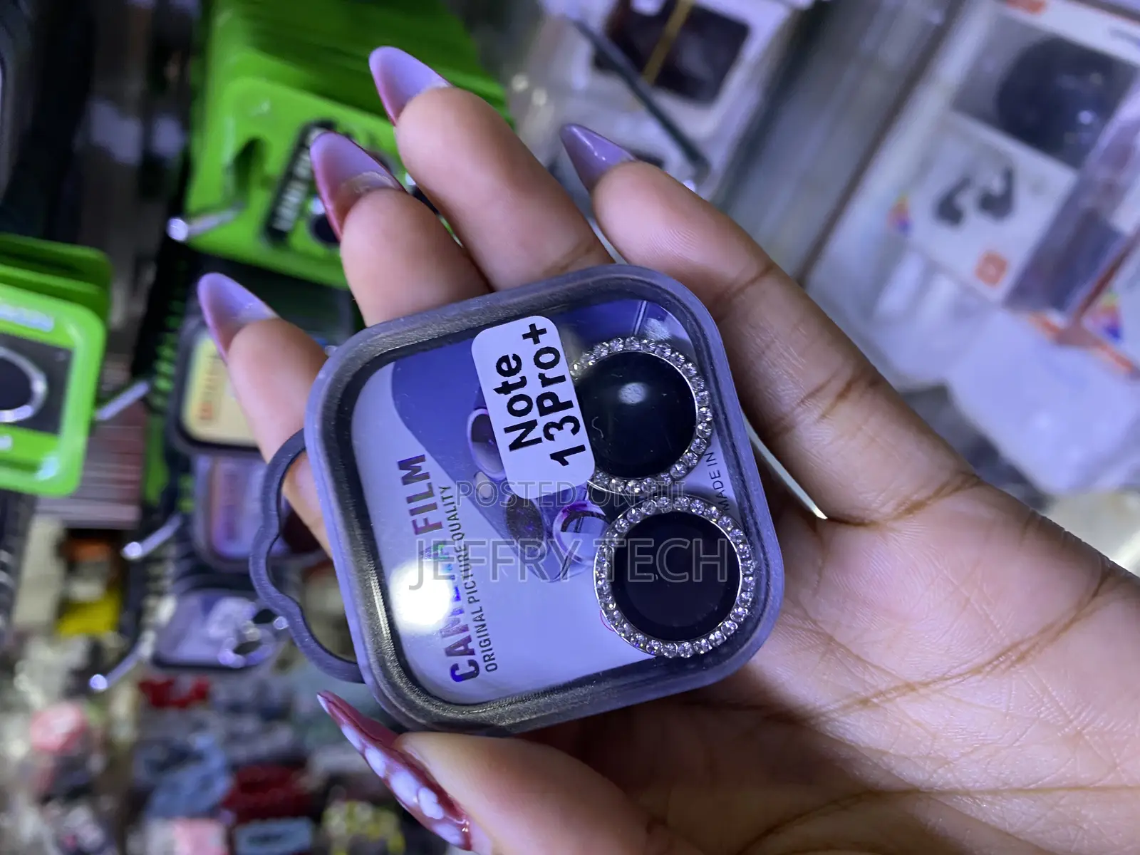 Elmo3ezz Redmi Note 13 Pro Plus Camera Lens Protector Glitter Shiny