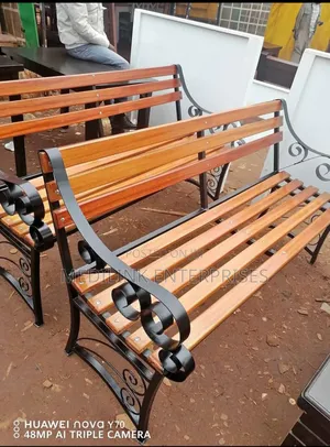 Woden Metallic Outdoor Benches