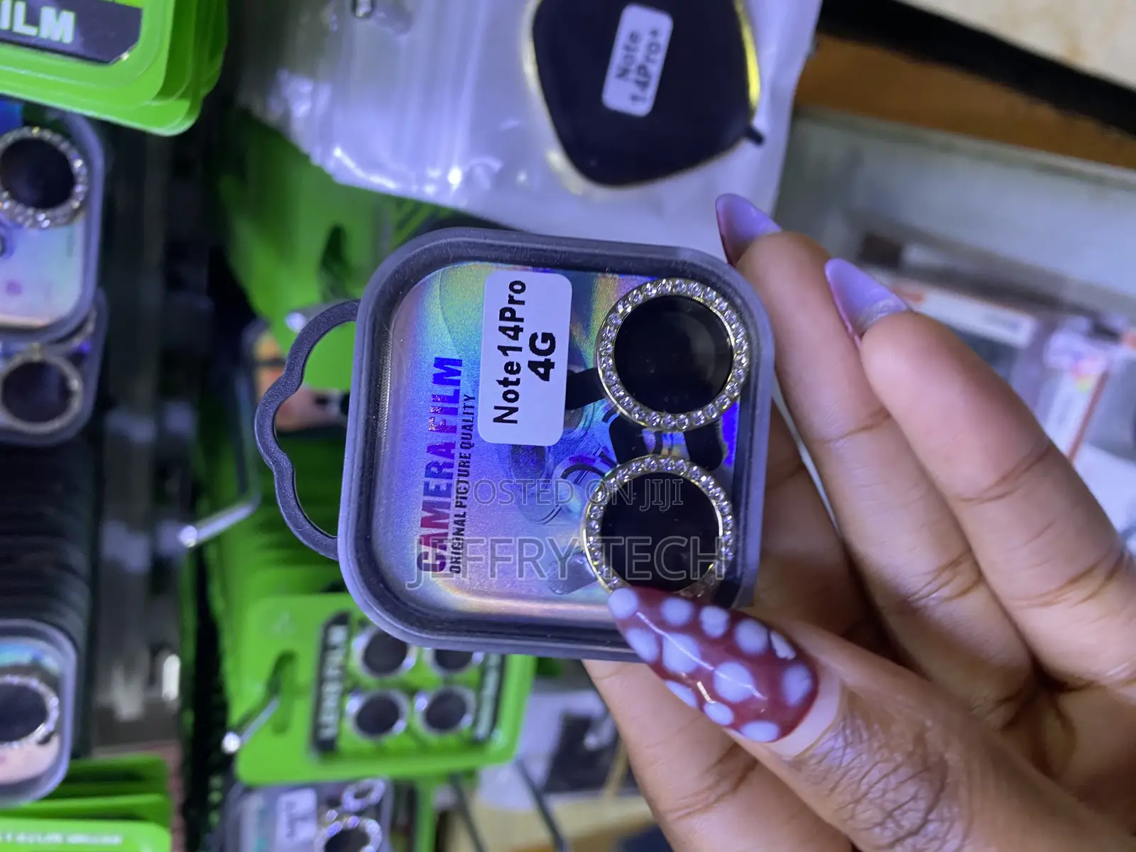 Beams Redmi Note 14 Pro 4g Glitter Ring Camera Lens Protector