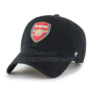 Black Arsenal Fans Branded Free Size Caps