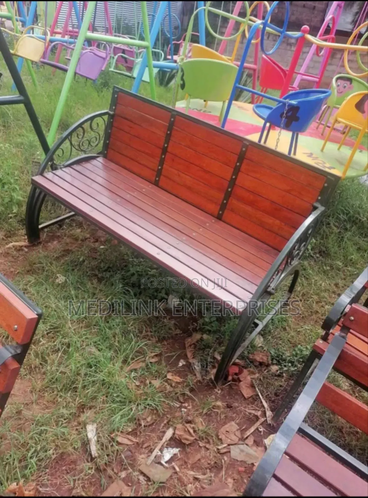Wooden Garden Outdoor Foldable Two Sided Bench