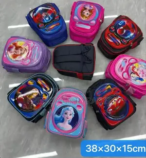 2. “Kids Waterproof Cartoon School Bag – Spacious, Durable Fun”