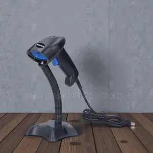 Usb Handheld Laser Barcode Scanner With Stand Heavy-Duty Durable Build