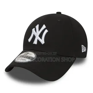 Black New York Yankee Adjustable Caps
