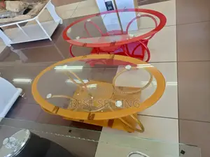 Round Flowered Coffee Table