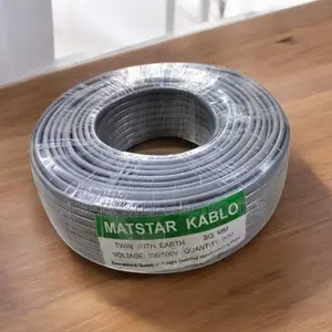 Flexible Strong 2.5mm Twin With Earth Long Life PVC Electrical Cable
