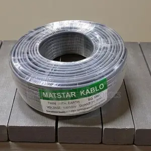 Long Lasting PVC Coated 2.5mm Twin Earth Electrical Wiring Cable