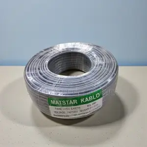 PVC Insulated Cover 2.5mm 90m Roll Twin Earth Flat Electrical Cable