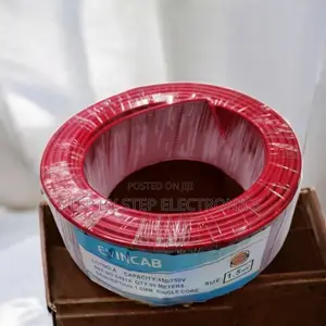 Evin Cost-Effective Red 2.5mm 90m PVC Insulated Electrical Cable