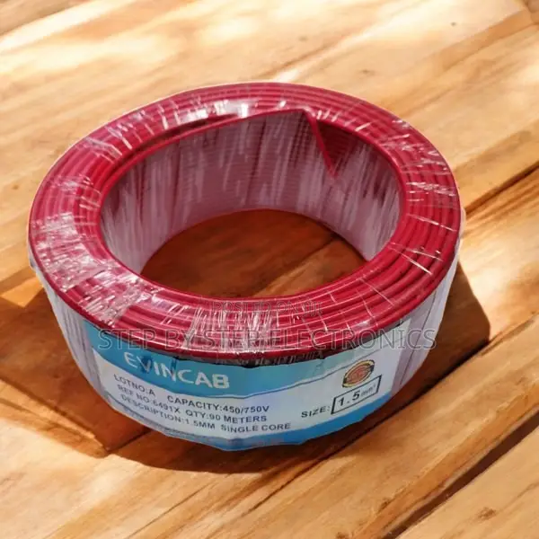 Evin Easy Connect Red 2.5mm 90m Flexible Wiring Electrical Cable