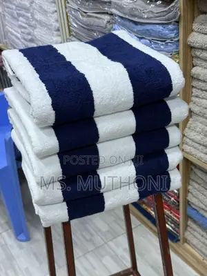 Cabana Stripe Beach Towels (Size: 90cm by 180cm)