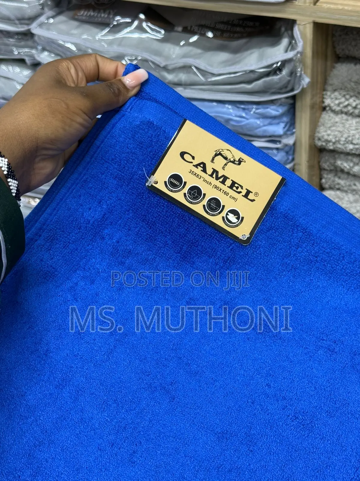Ultra-Soft, Highly Absorbent, and Durable. Blue Large Towels