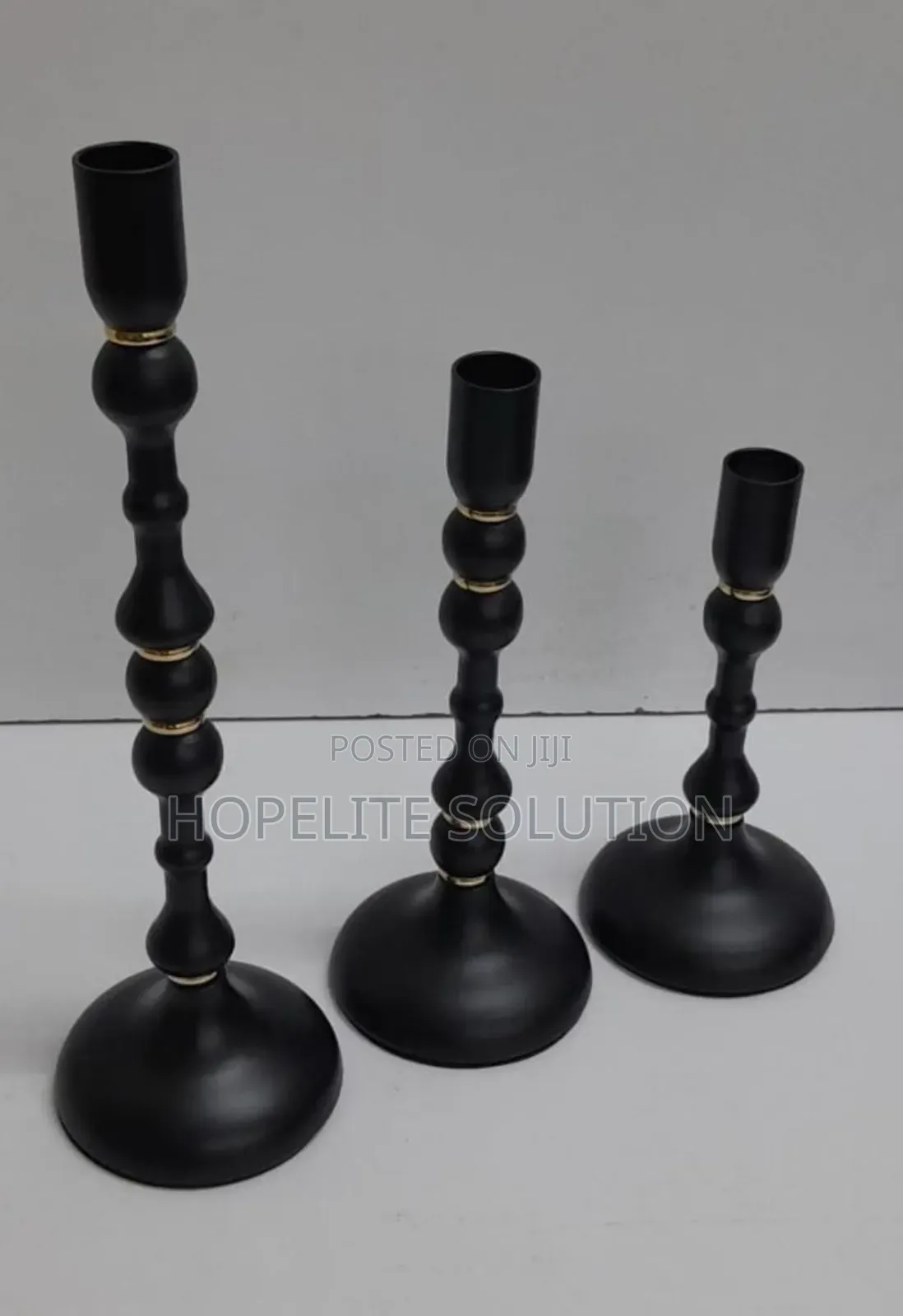 Metallic Candle Holders