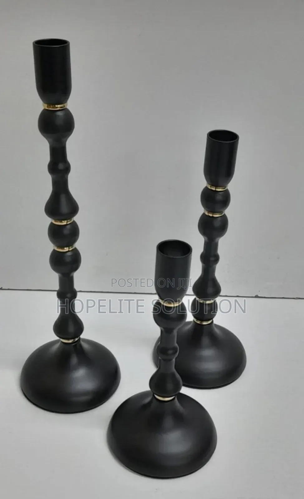 Metallic Candle Holders