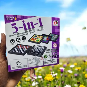 Family Game 5 in 1 Board Set