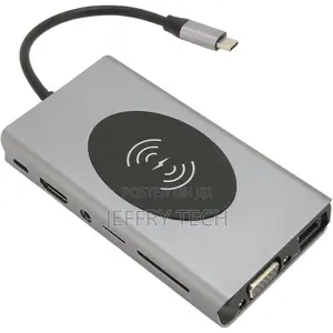 13 in 1 Type C Usb Hub With Wirless Charging