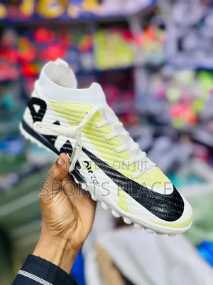 Air Zoom Cream Trainers - Astro Turf Shoes for Boys Girls
