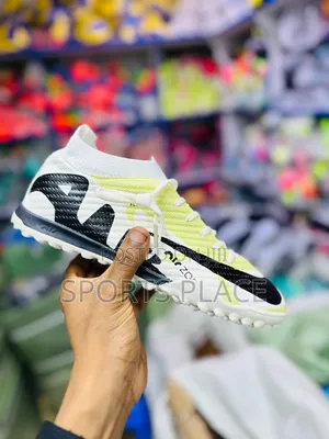 Air Zoom Cream Trainers - Astro Turf Shoes for Boys Girls