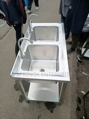 Stainless Steel Kitchen Sink, Double Bowl Sink
