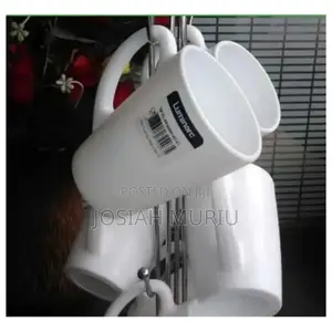 *Set of 6 New Morning White Cups 
