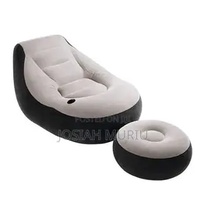 *Inflatable Seat With Foot Rest and a Pump(Big Size)*