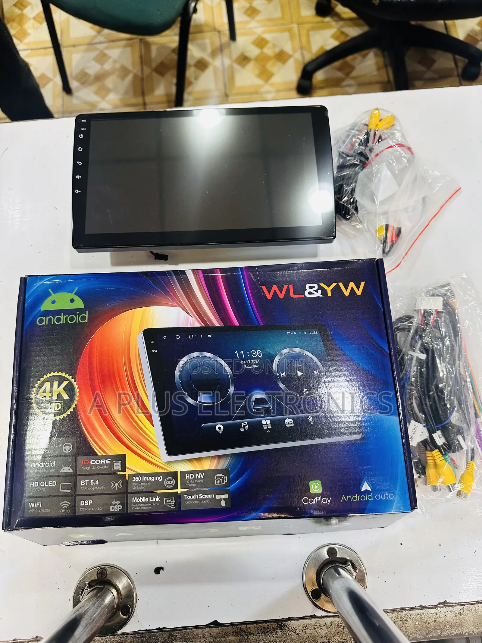 10 Inch Android 4+64gb Double Din Touchscreen Car System