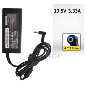 Hp Laptop Charger Power Adapter T-Q117 M4 65w Blue Tip With Pin Compat