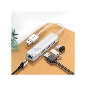3 Port Usb Hub 2.0 Lan Network Card Usb to Ethernet Adapter