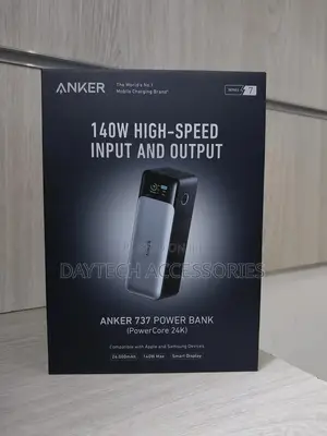 Anker 737 Power Bank (Powercore ) 24,000mah 3-Port Portable Charger
