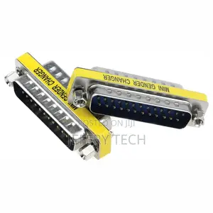 Vga Cable Jointer Db25 25-Pin Gender Changer D-Sub 25-Pin Coupler Ada