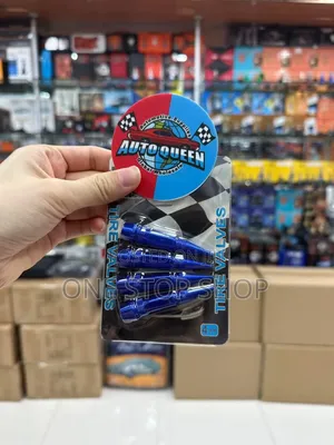 4pcs Blue Spike Designed Universal Fit Wheel Cap
