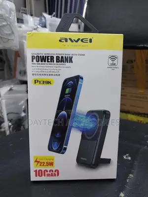 Awei P139k Power Bank 10,000mah – 22.5w Wired + 15w Magnetic Wireless