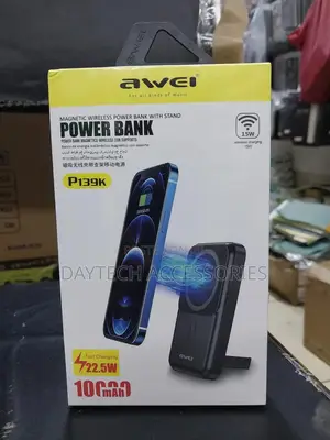 Awei P139k 10000mah Fast Charging 22.5w+15w Wireles Magnetic Powerbank