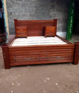 Queen Sized Mahogany Crafted Beds