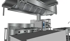 Heavy-Duty Stainless Steel Commercial Exhaust Hood
