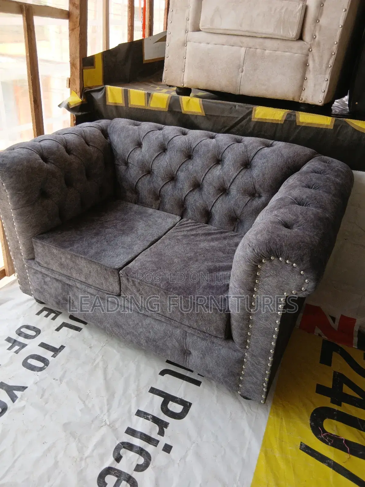 2seater Gray Chester Seat
