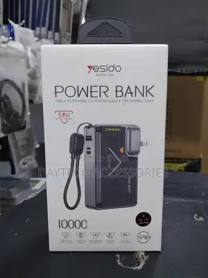 Yesido 10000mah 22.5w Fast Charging Ac+Dc Dual-Mode Power Bank