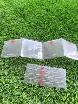 4+4pc Toyota Clear Door Handles+Bowl Stick on Antiscratch Sticker