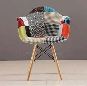 Soft Fabric Patchwork Visitor Chair