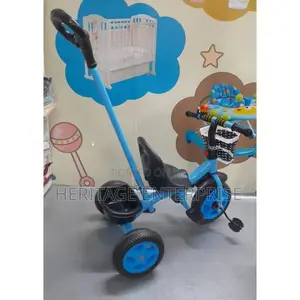 Tricycle With Seat And A Push Handle